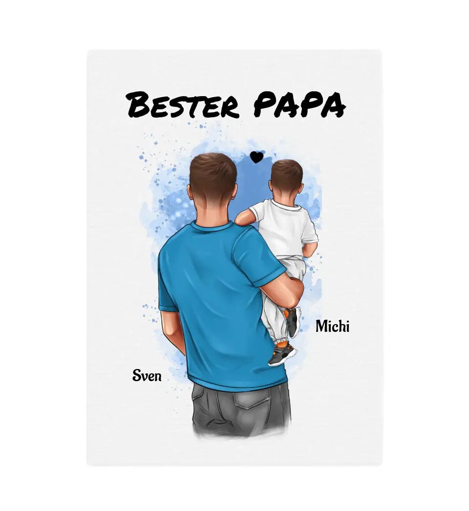 Geschenk von Sohn für Papa Leinwandbild - Cantty