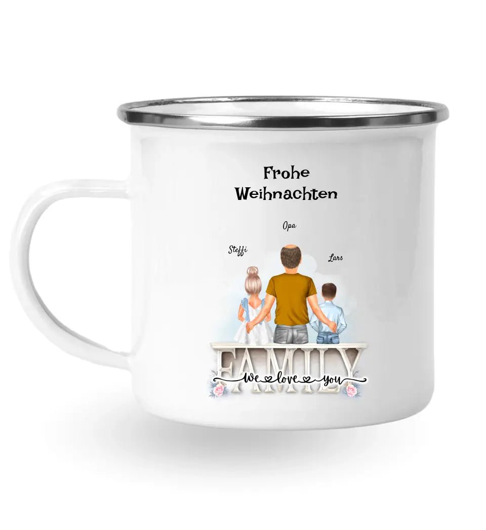 Geschenk Weihnachten Opa und Enkelkinder Tasse - Cantty