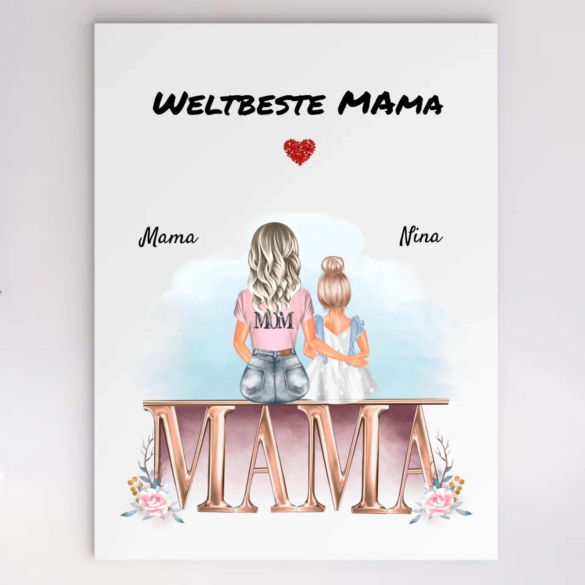 Geschenkidee für Mama Acrylglas Bild mit Namen - Cantty