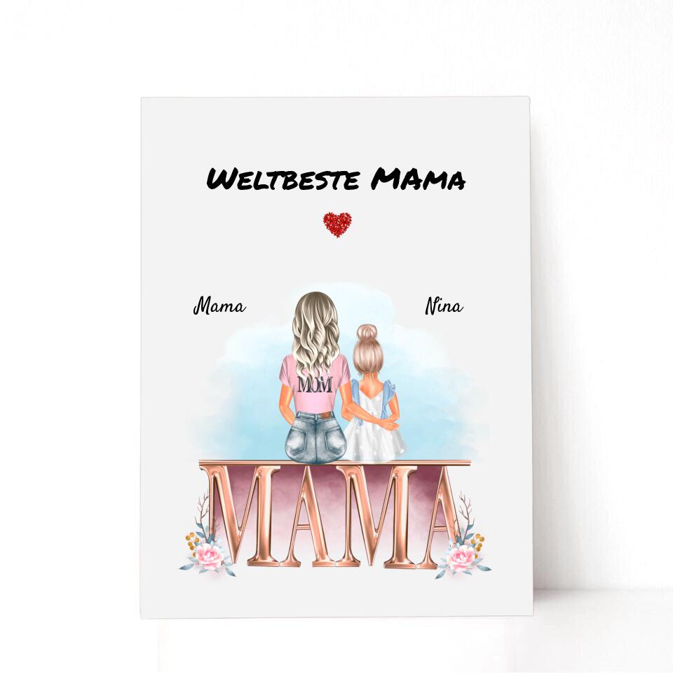 Geschenkidee für Mama Acrylglas Bild mit Namen - Cantty