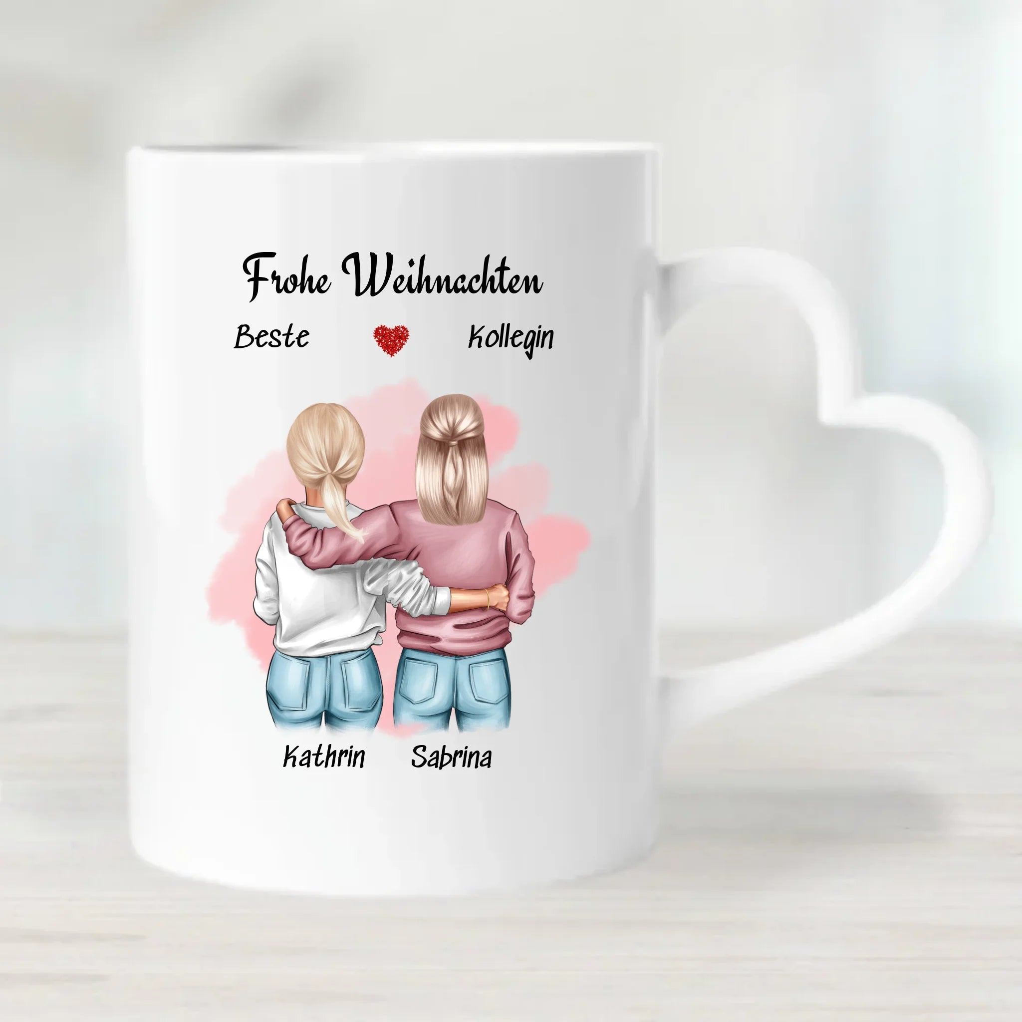 Geschenkidee Tasse für Lieblingskollegin zu Weihnachten gestalten - Cantty