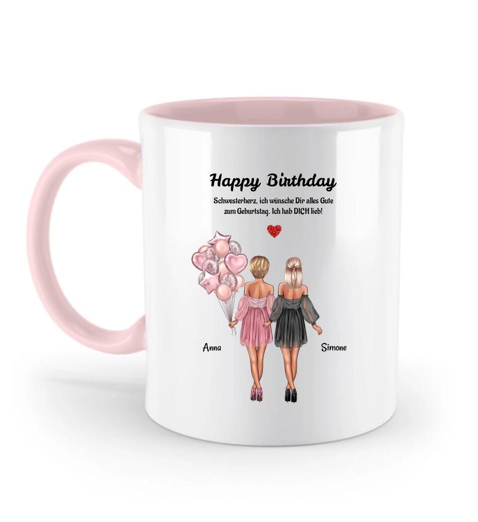 Große & Kleine Schwester Tasse Geburtstag Geschenk - Cantty