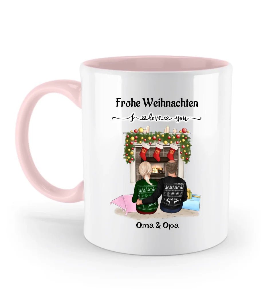 Großeltern Weihnachtsgeschenk Tasse personalisiert - Cantty