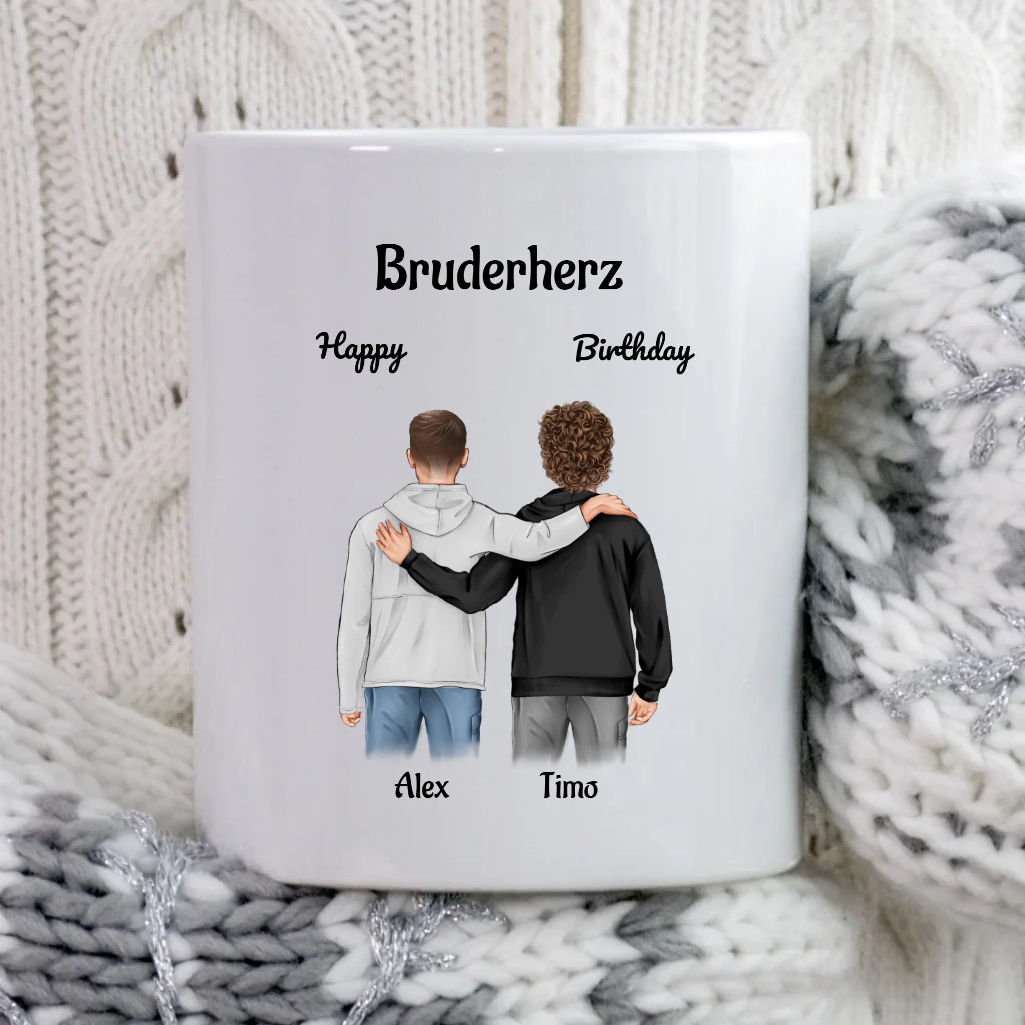 Großer & Kleiner Bruder Tasse Geburtstag Geschenk - Cantty