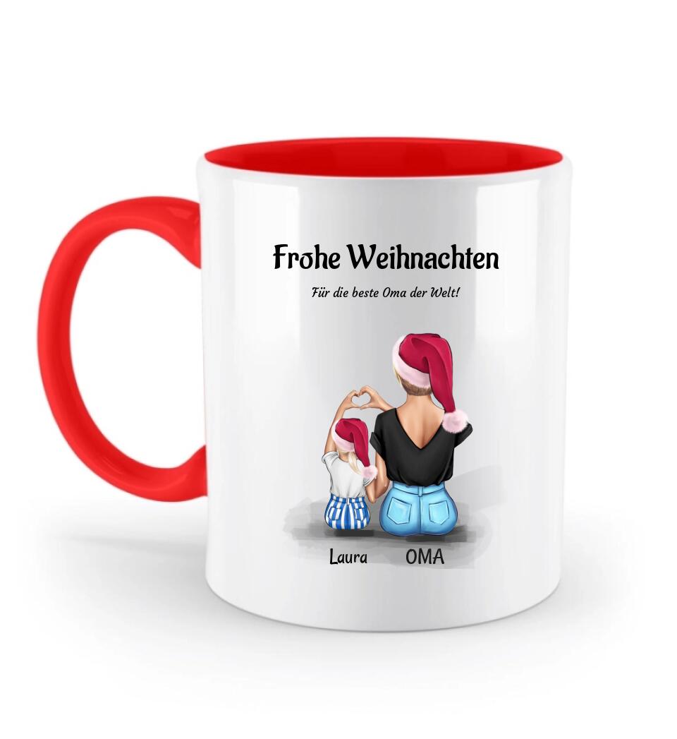 Großmutter & Enkeltochter 3-8 Jahre Weihnachtstasse Geschenk - Cantty