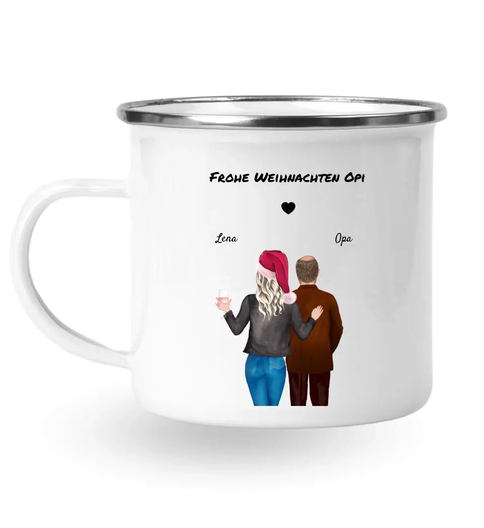 Großvater Enkel Weihnachtsgeschenk Tasse - Cantty