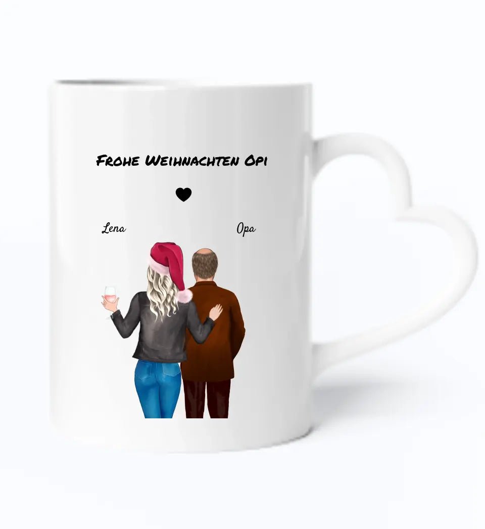 Großvater Enkel Weihnachtsgeschenk Tasse - Cantty