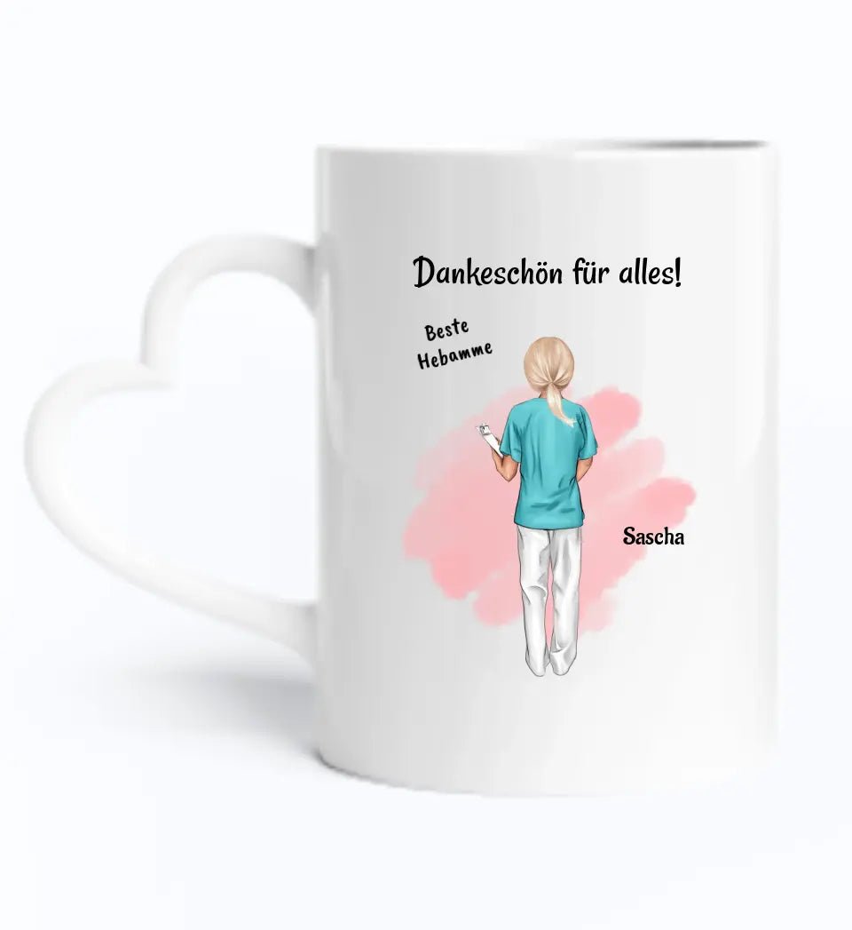 Hebamme Danke sagen Tasse Geschenk - Cantty