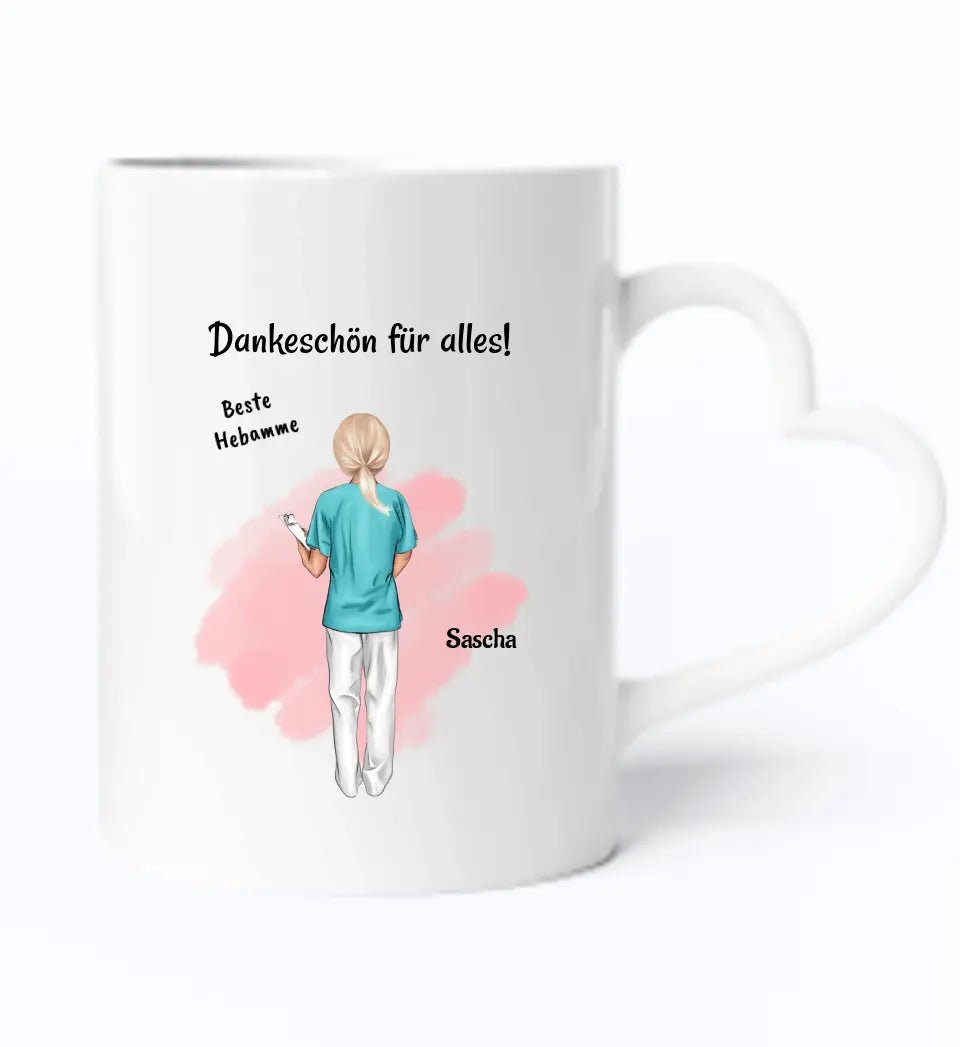 Hebamme Danke sagen Tasse Geschenk - Cantty