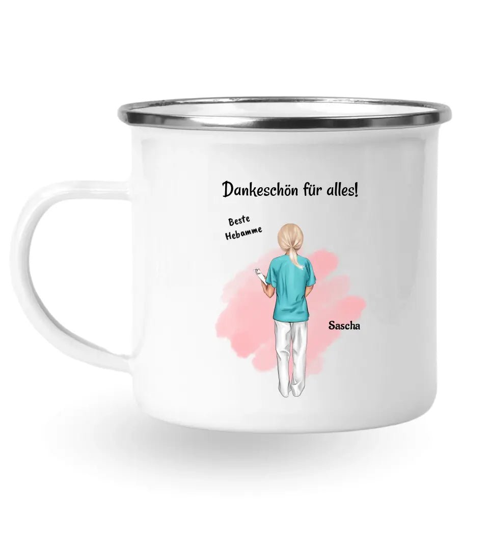 Hebamme Danke sagen Tasse Geschenk - Cantty