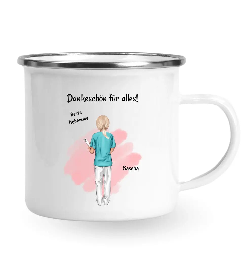 Hebamme Danke sagen Tasse Geschenk - Cantty