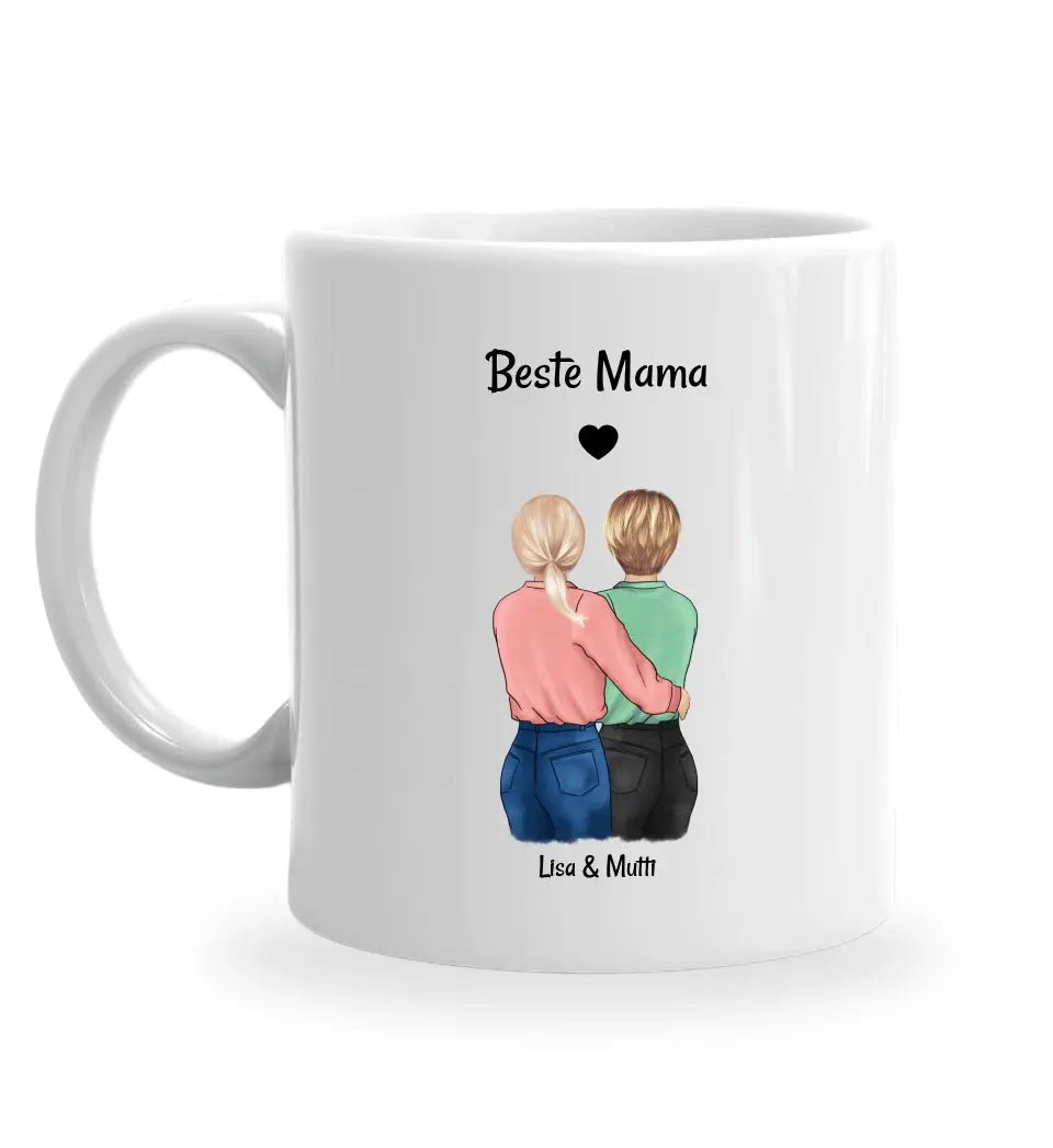 Herztasse Mutter Tochter Geschenk mit Spruch - Cantty