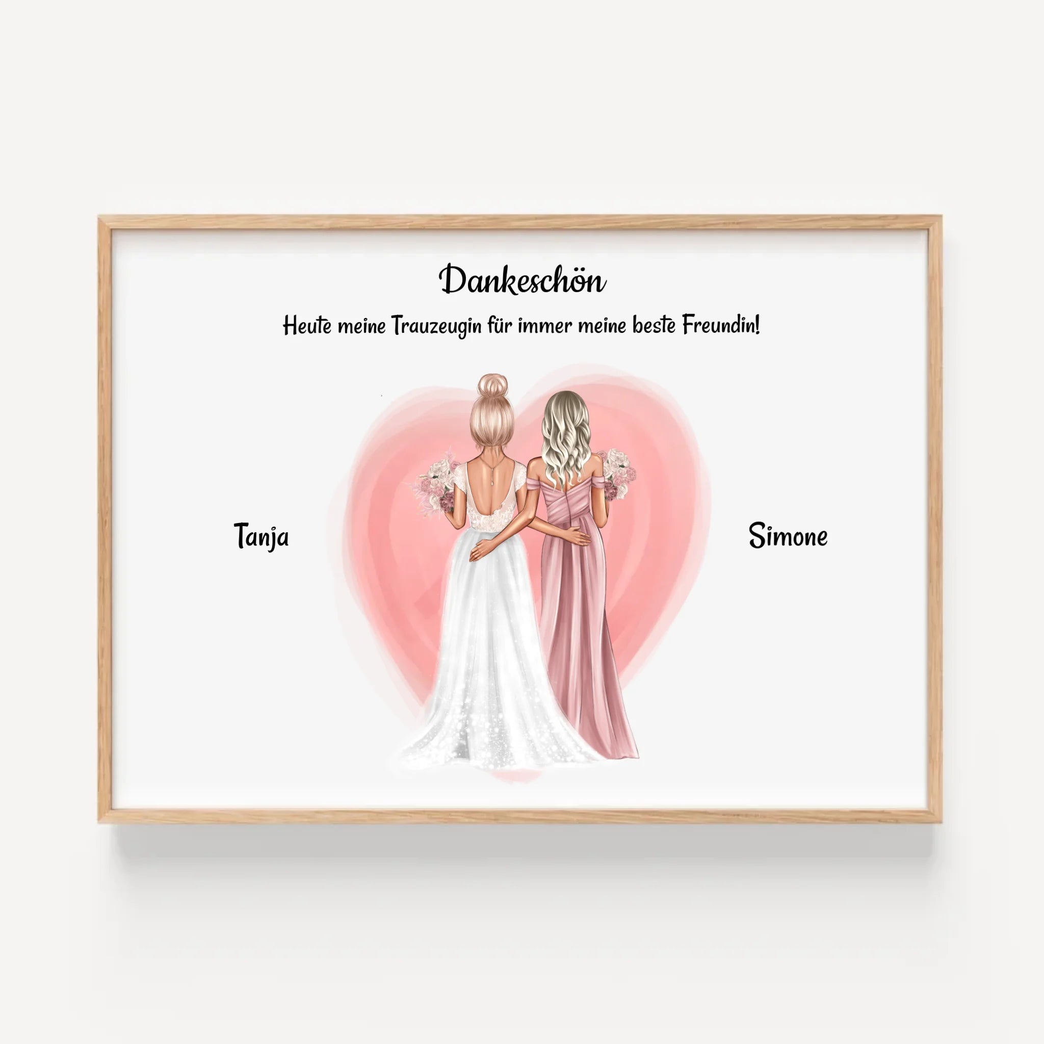 Hochzeit Geschenk Beste Freundin Poster - Cantty