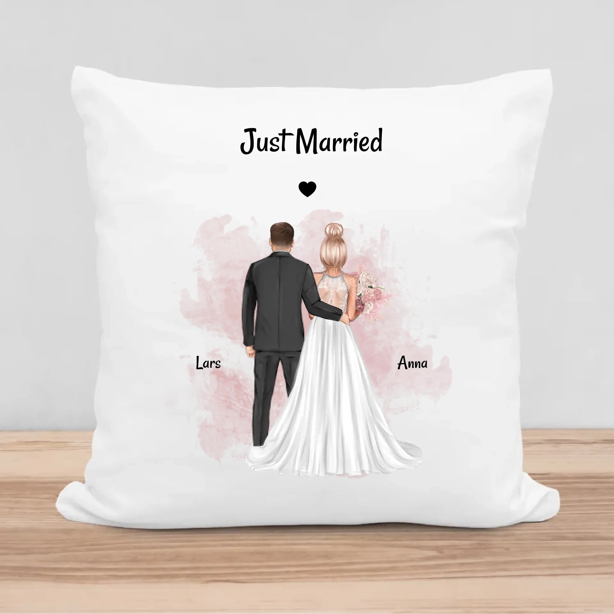 Hochzeitspaar Kissen Geschenk personalisieren - Cantty