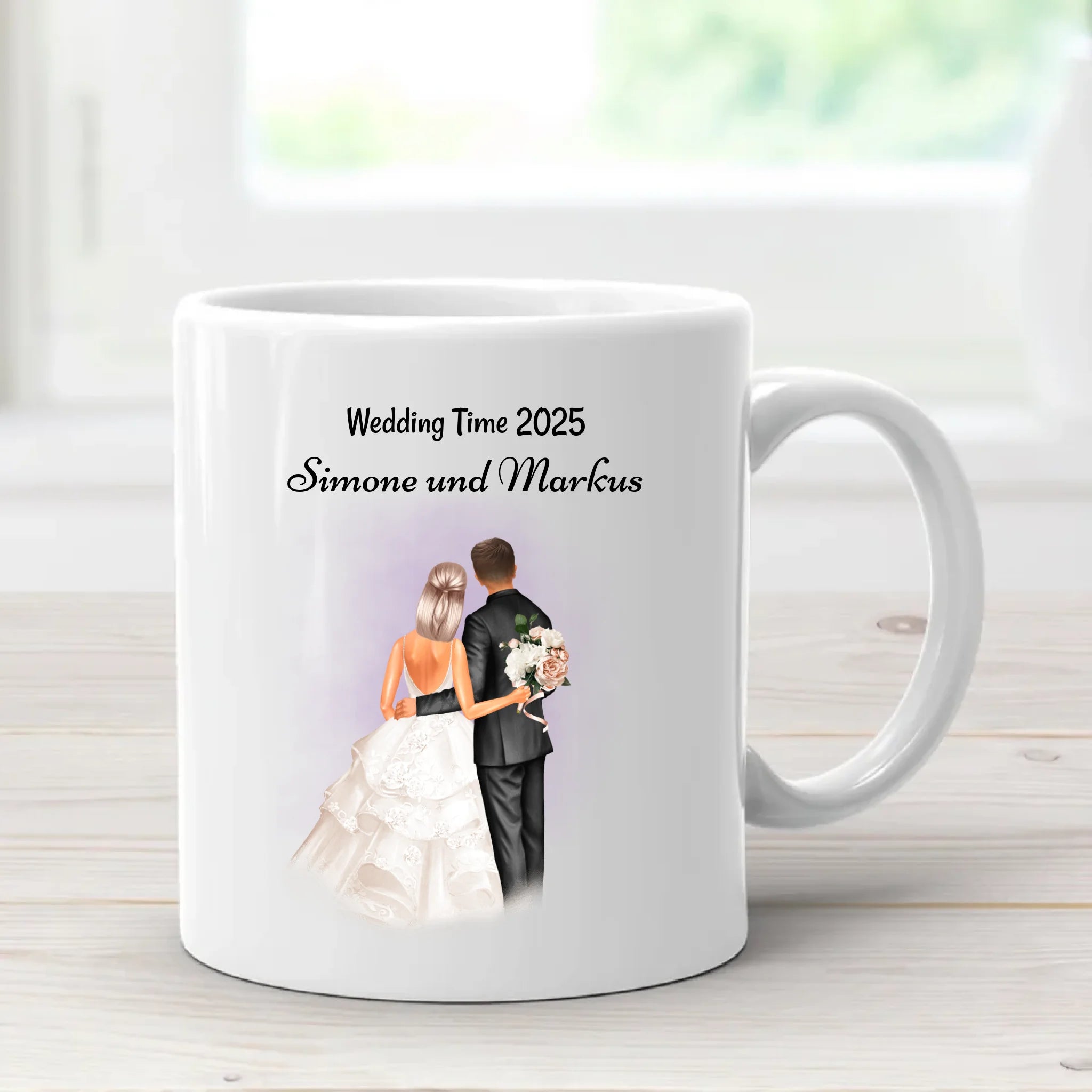 Hochzeitspaar Tasse personalisiert - Cantty