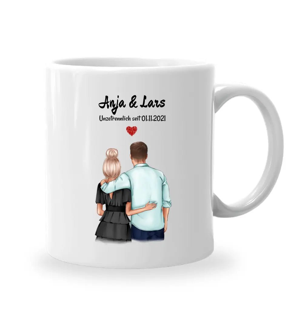 Jahrestag Geschenk Freund Freundin Tasse personalisiert - Cantty