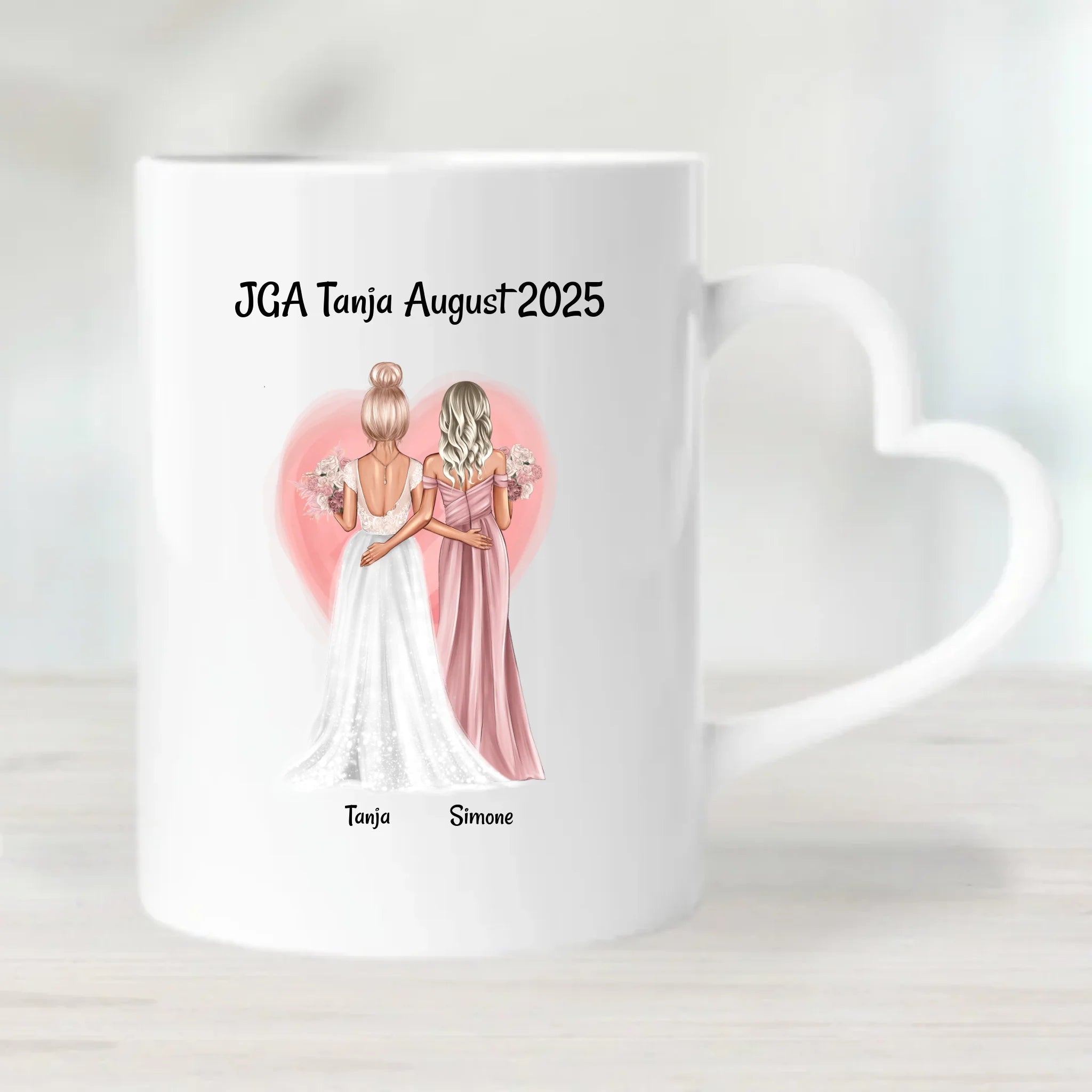 JGA Tasse Geschenk personalisiert 2 Freundinnen - Cantty