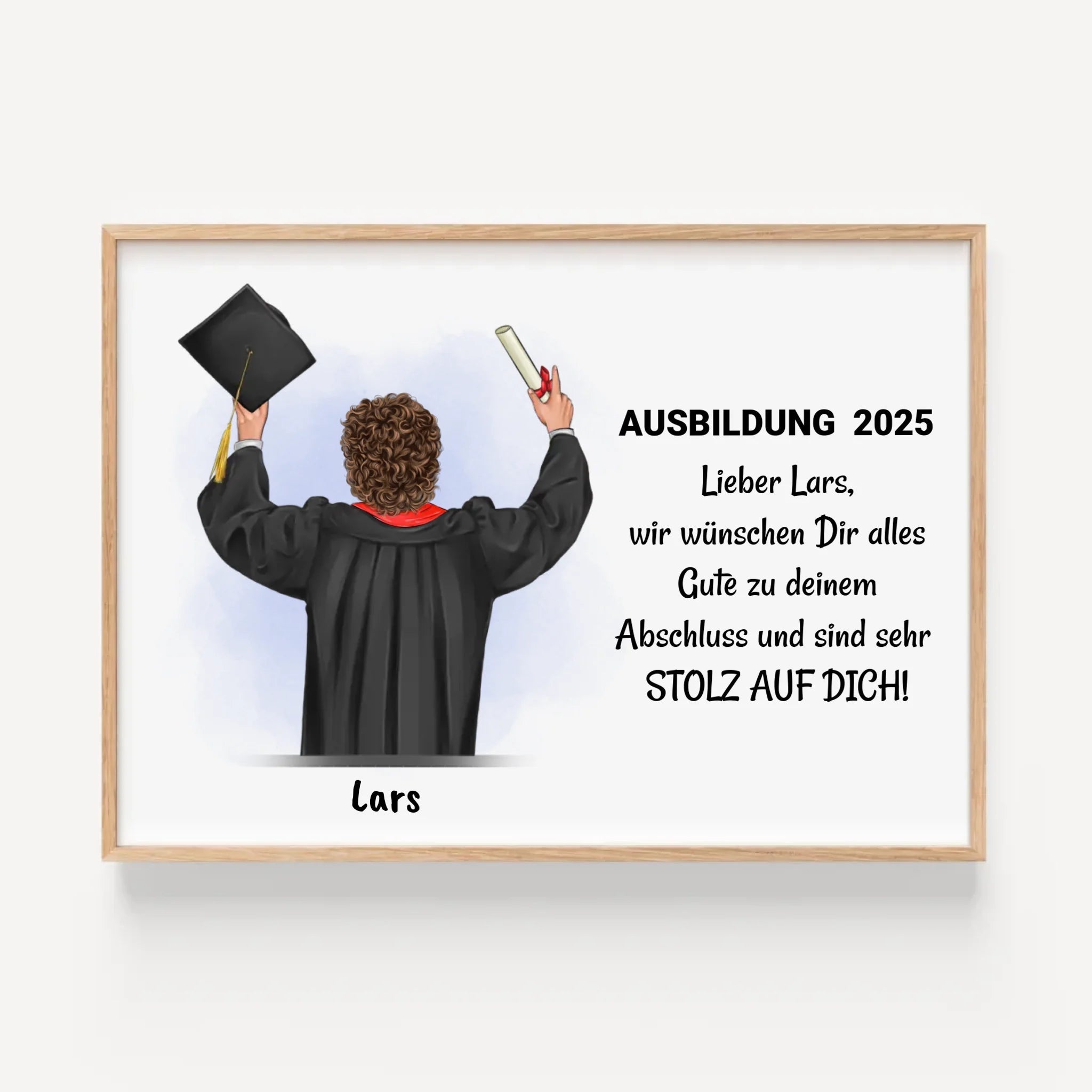 Junge Ausbildung bestanden Poster Geschenk - Cantty