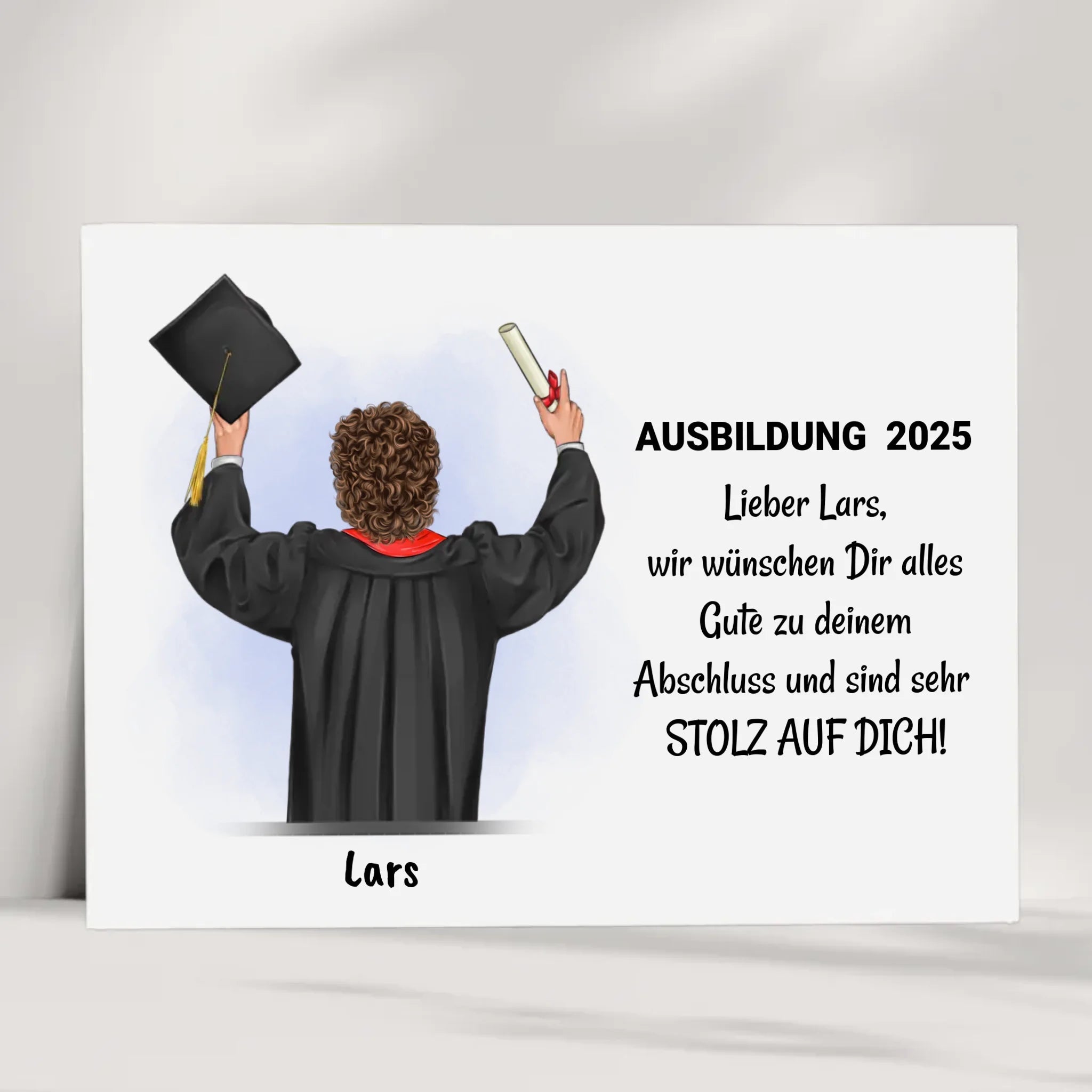 Junge Ausbildung bestanden Poster Geschenk - Cantty