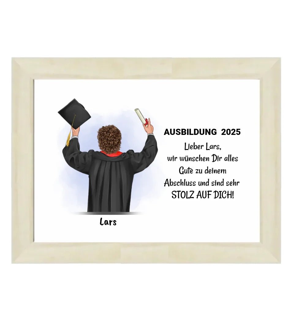 Junge Ausbildung bestanden Poster Geschenk - Cantty