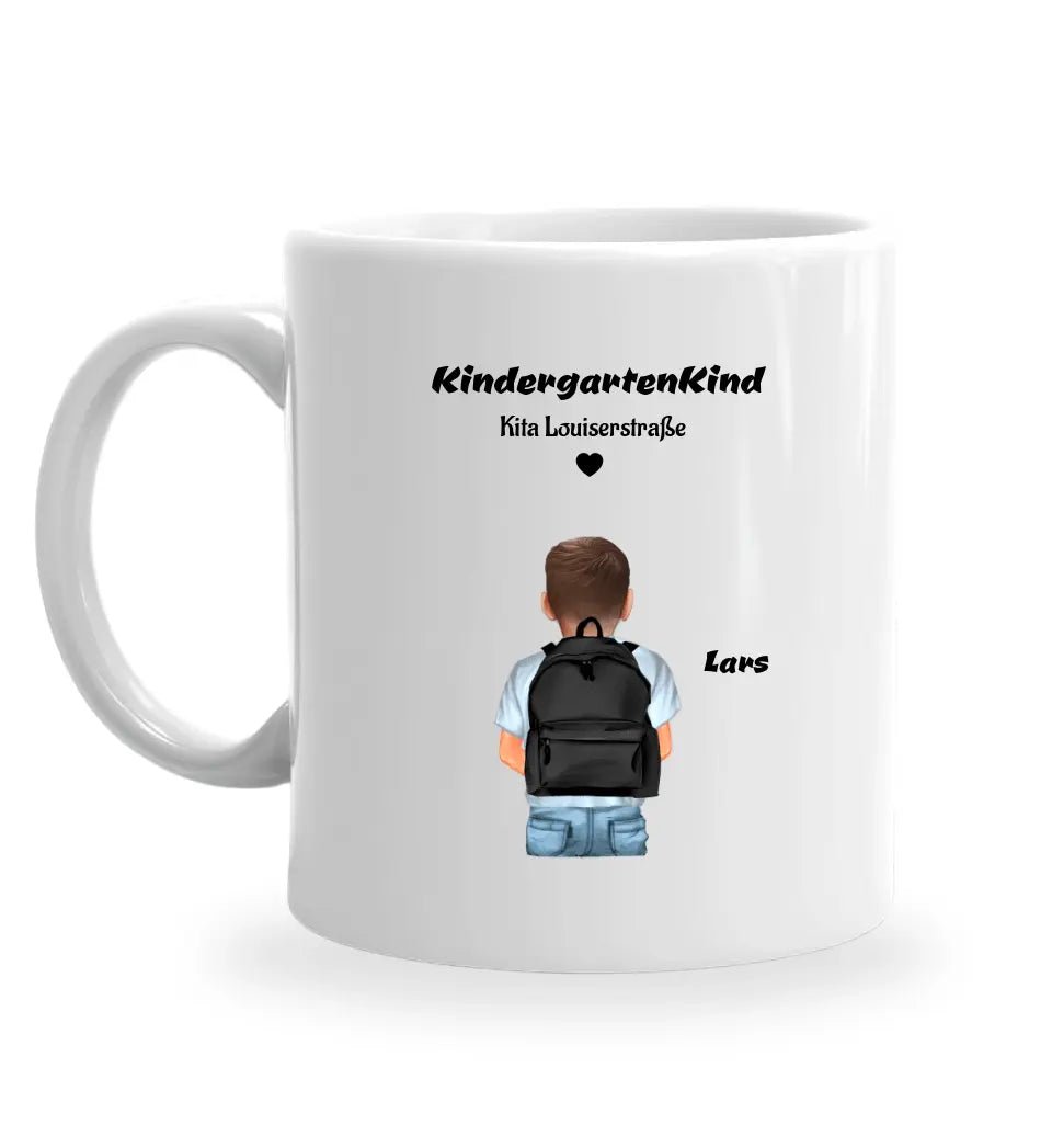 Junge Kindergartenkind Tasse personalisiert - Cantty