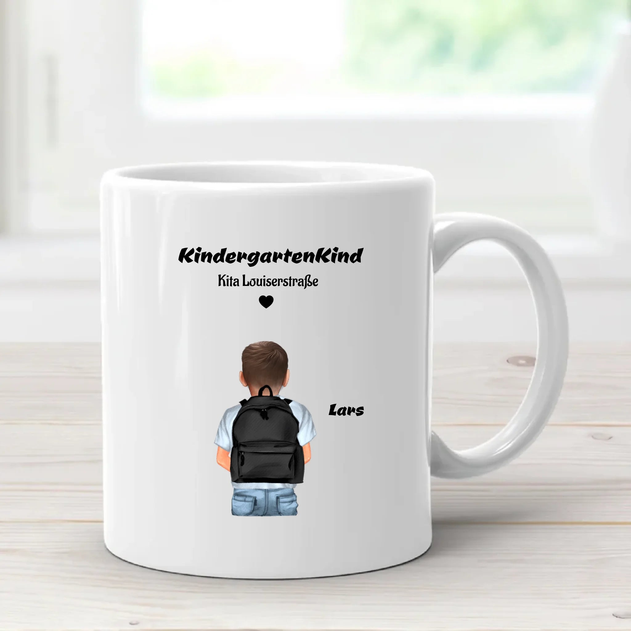 Junge Kindergartenkind Tasse personalisiert - Cantty