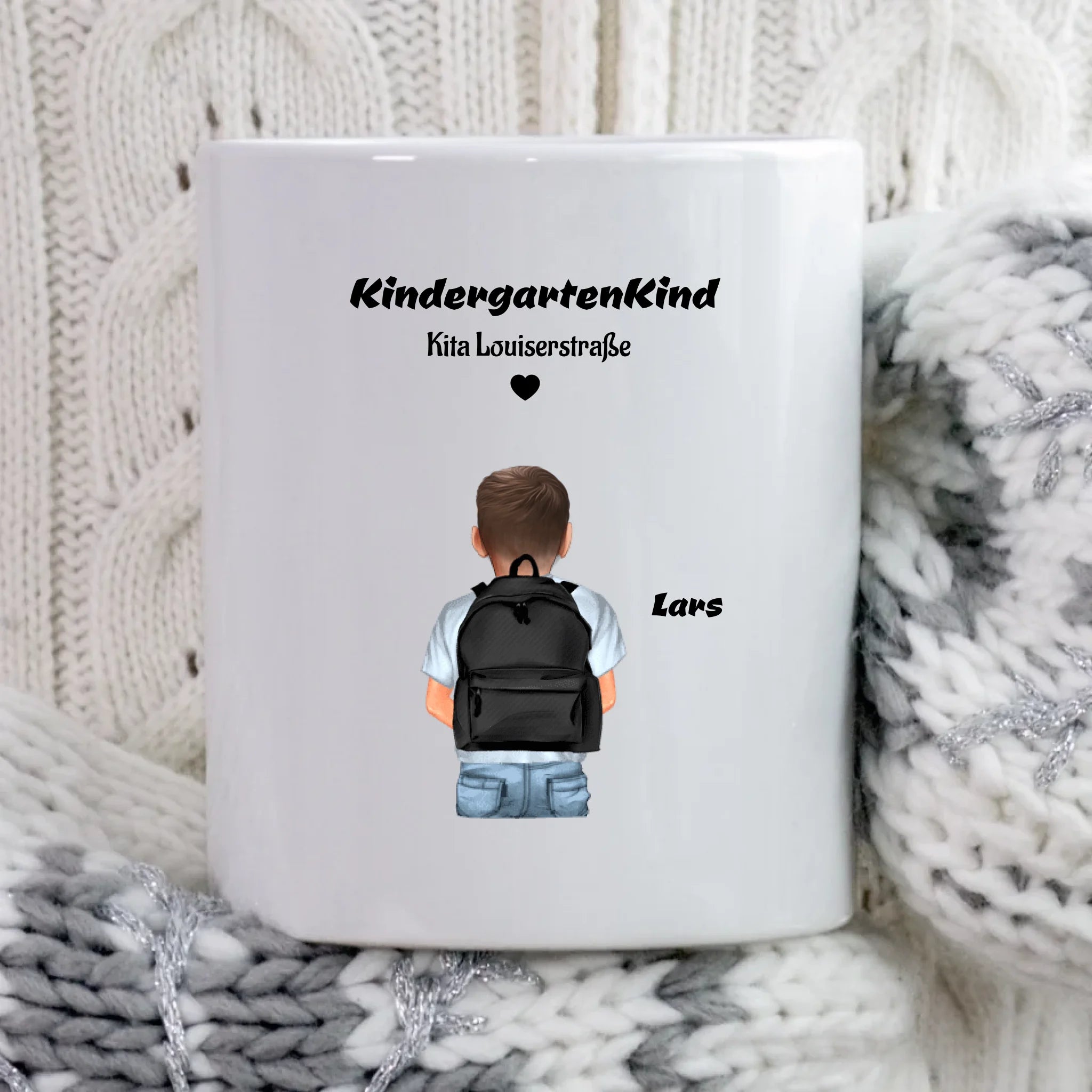 Junge Kindergartenkind Tasse personalisiert - Cantty