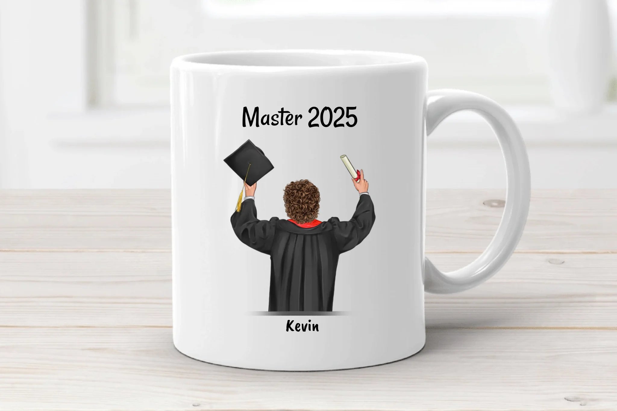 Junge Masterabschluss Tasse personalisiert - Cantty