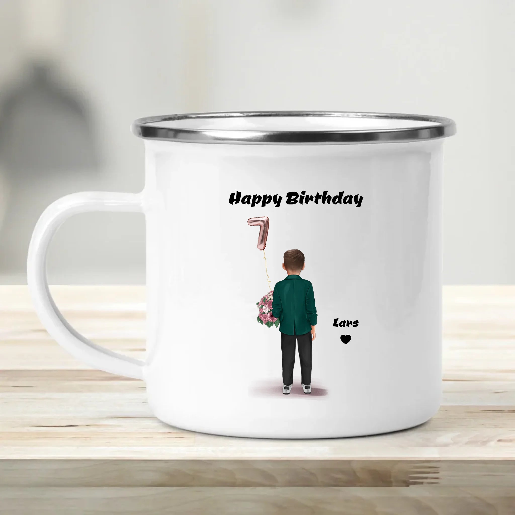 Kindergeburtstag Junge Tasse Geschenk personalisiert - Cantty