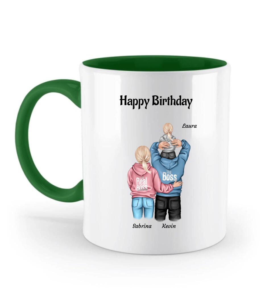 Kindergeburtstag Tasse Gastgeschenk mit Familie Bild - Cantty