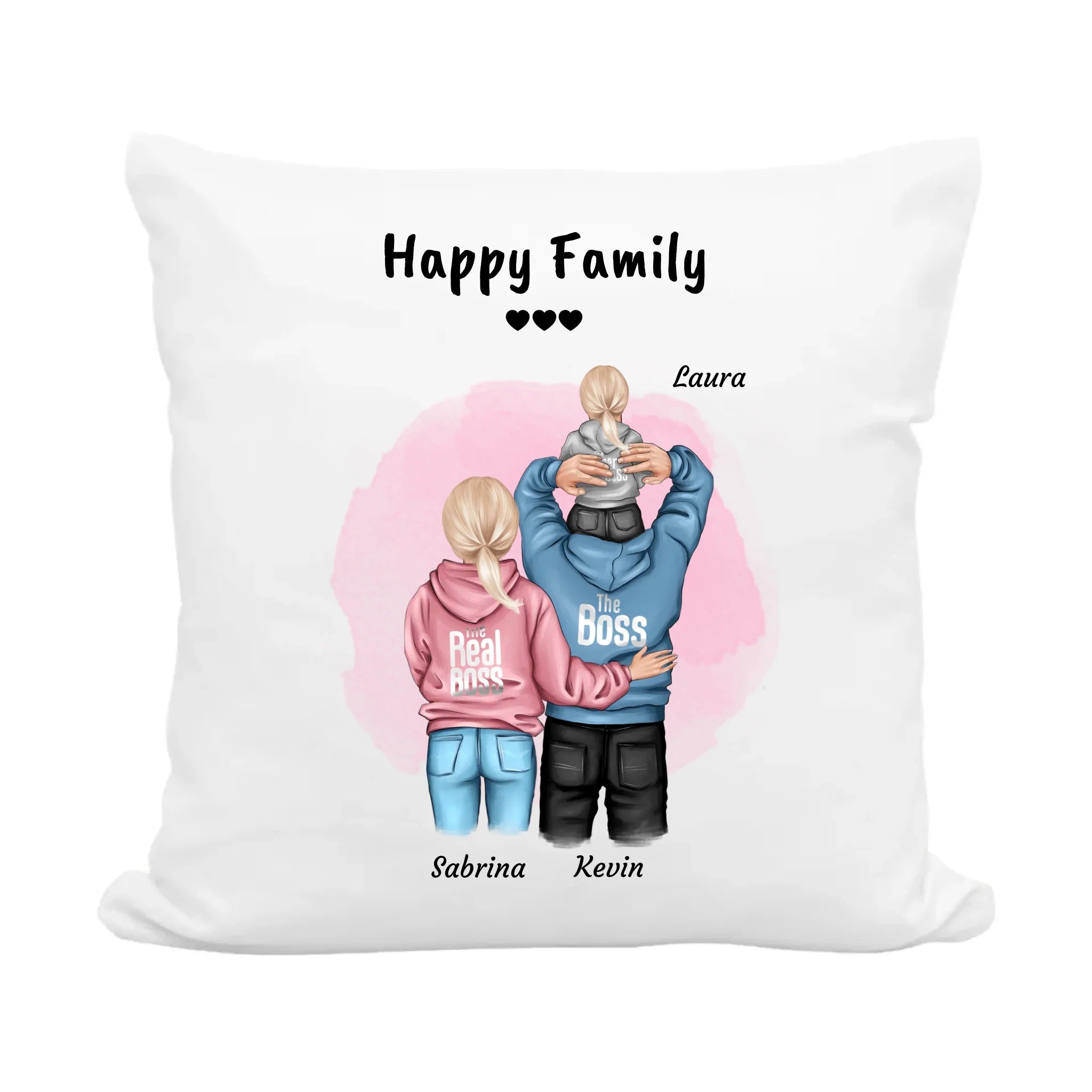 Kissen Geschenk für Familie mit Kind - Cantty