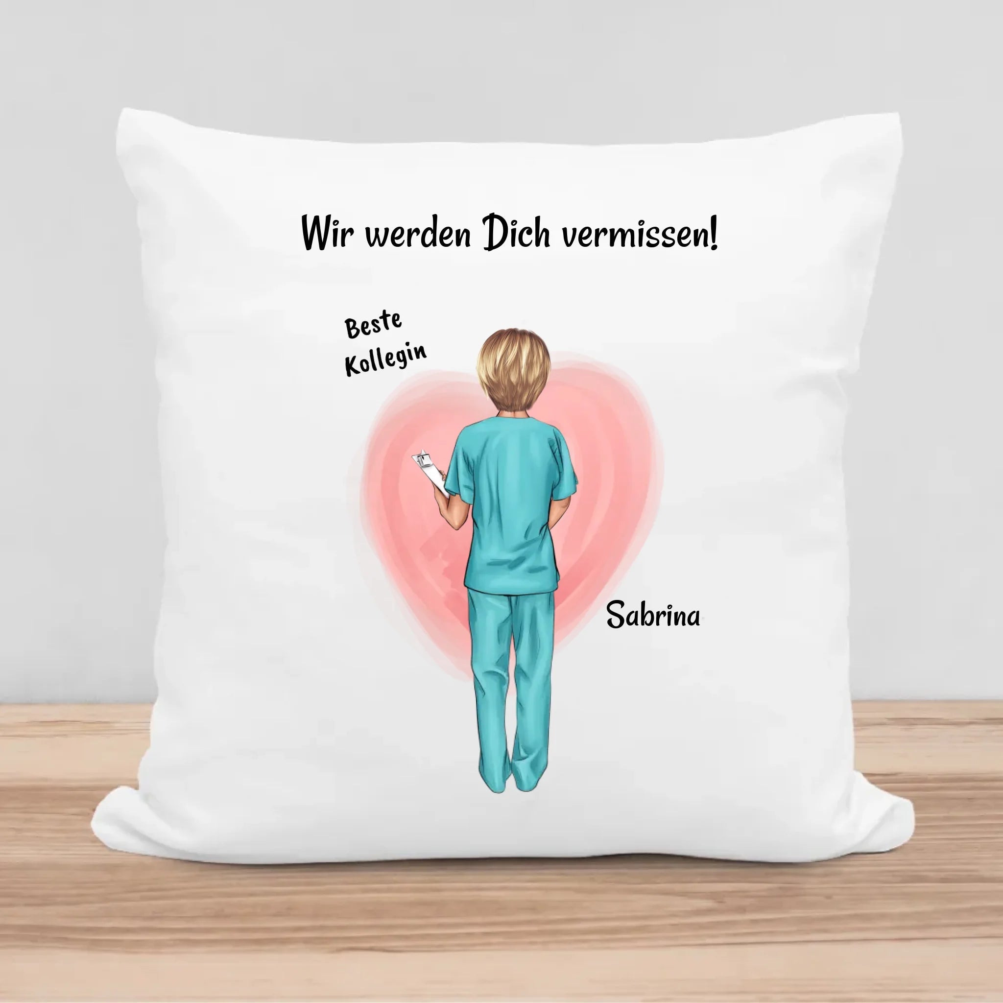 Kissen Krankenschwester Abschiedsgeschenk personalisiert - Cantty