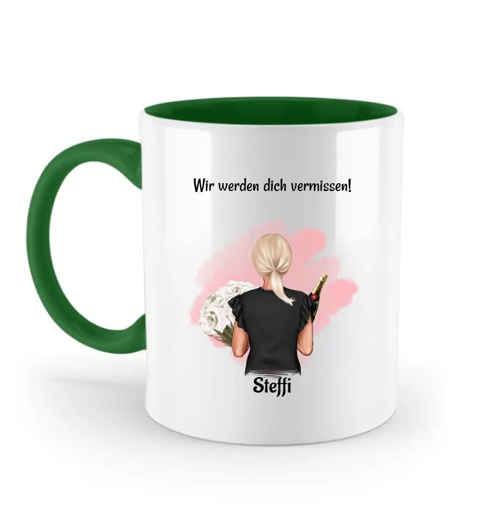 Kollegin Abschied Tasse Geschenk personalisiert - Cantty