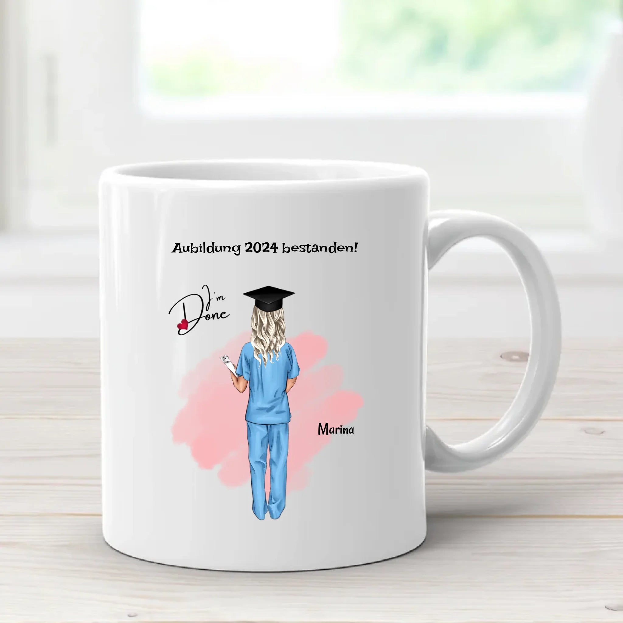 Krankenschwester Examen bestanden Tasse personalisiert - Cantty