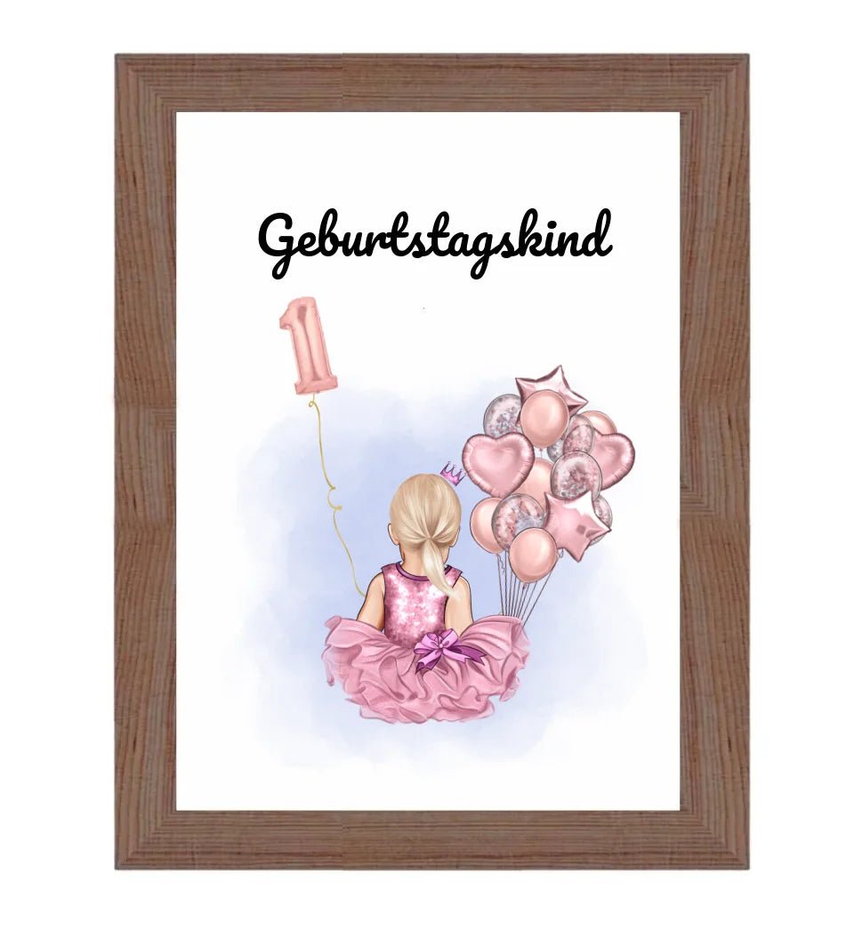 Last Minute 1. Geburtstag Geschenk Mädchen Bild - Cantty