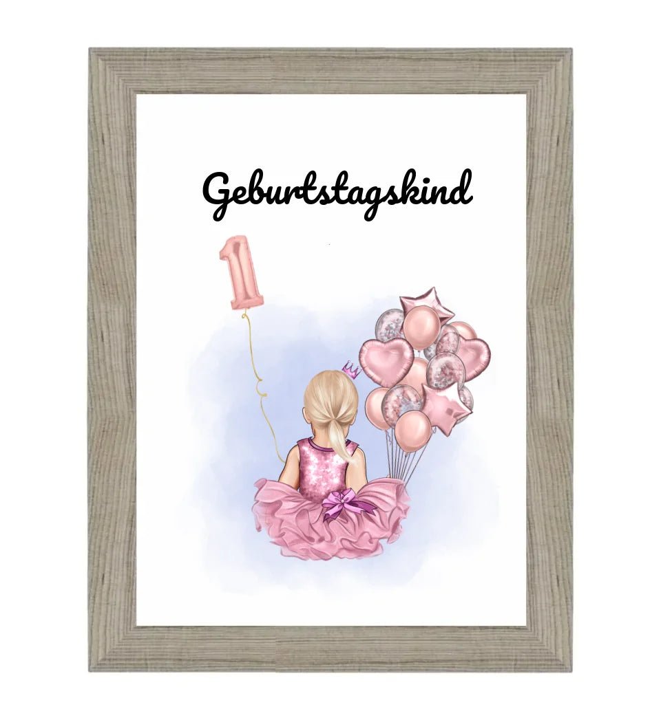 Last Minute 1. Geburtstag Geschenk Mädchen Bild - Cantty