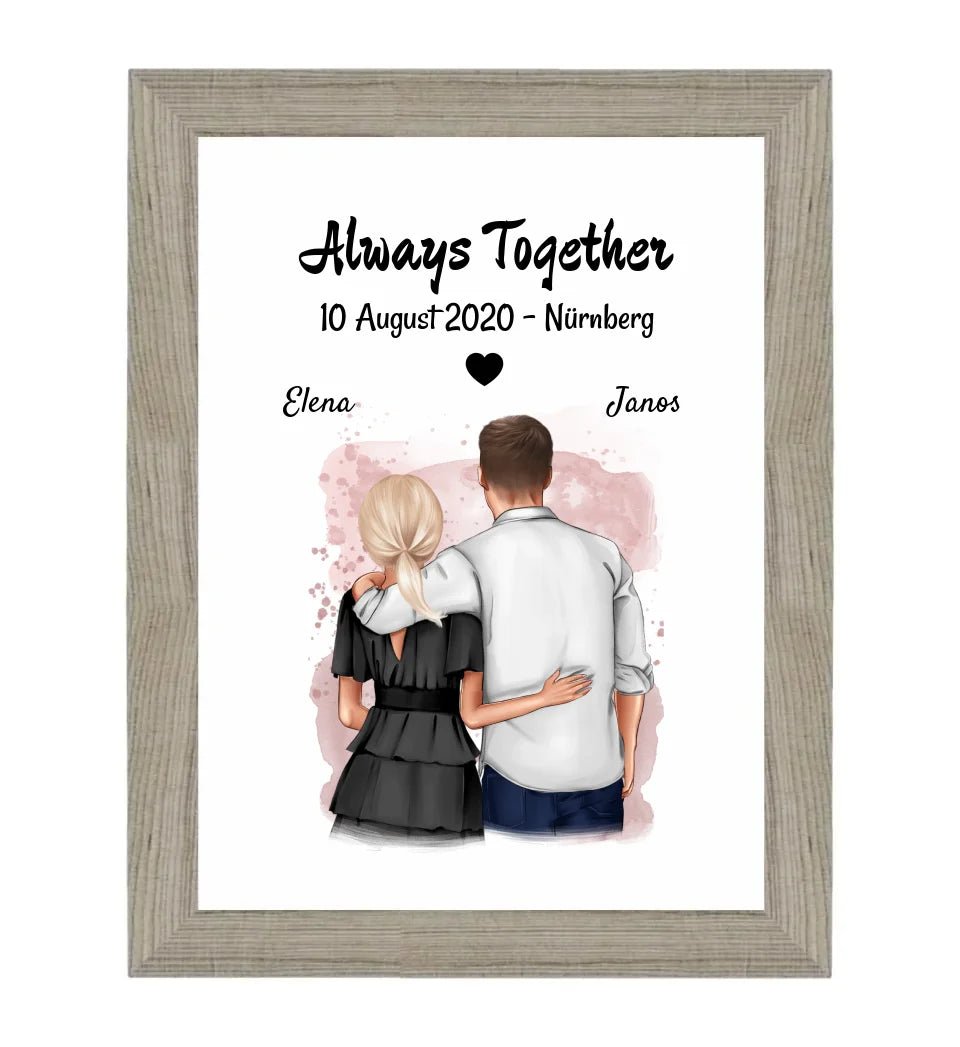 Last Minute Hochzeitstag Poster Geschenk personalisiert - Cantty