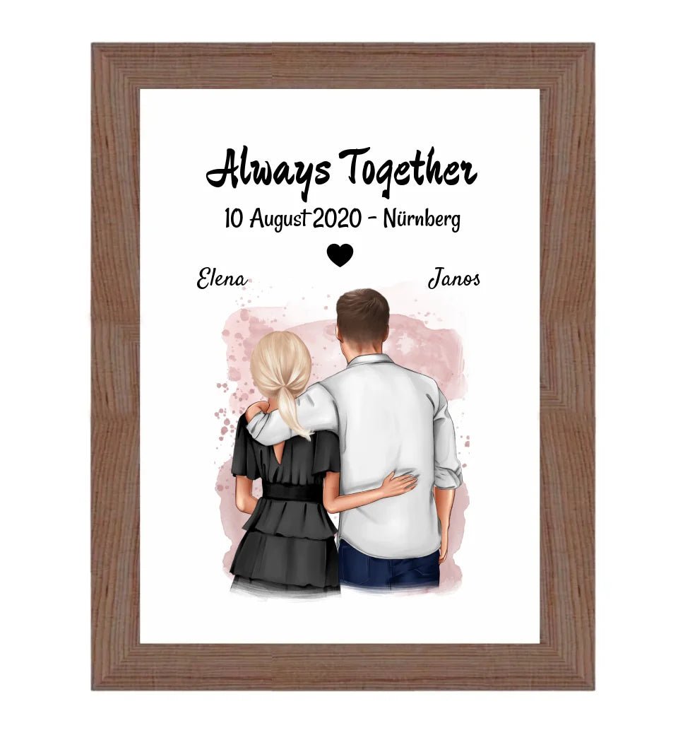 Last Minute Hochzeitstag Poster Geschenk personalisiert - Cantty