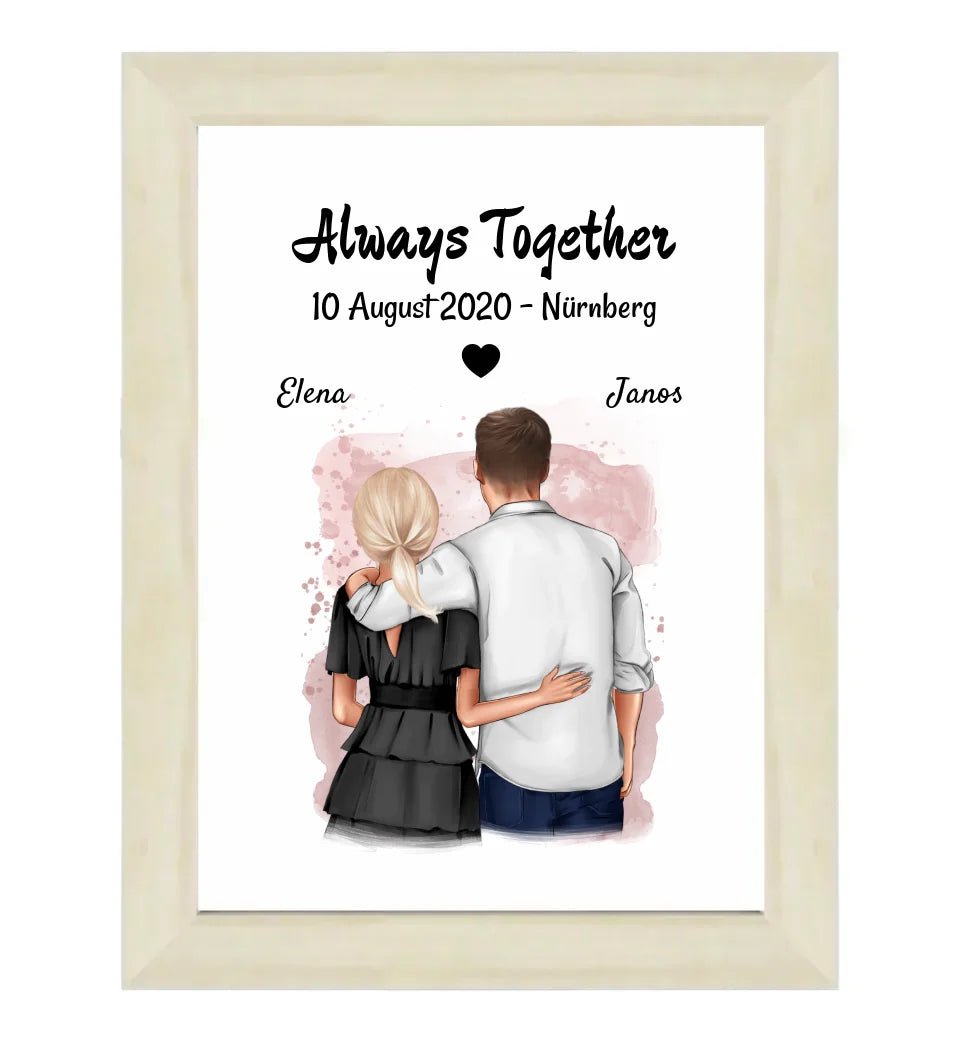 Last Minute Hochzeitstag Poster Geschenk personalisiert - Cantty