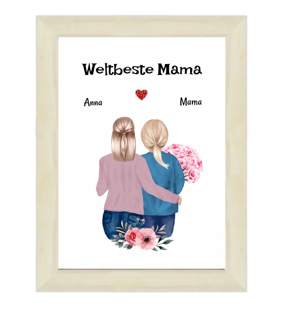 Last Minute Mutter Tochter Geschenk Poster kurzfristig gestalten - Cantty