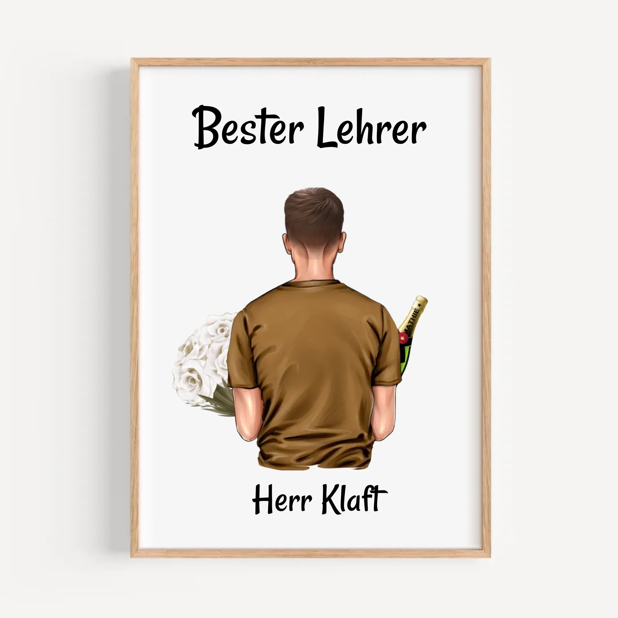 Lehrer Abschiedsgeschenk Poster personalisiert - Cantty