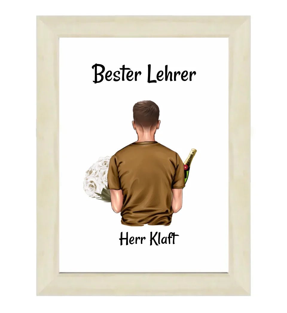 Lehrer Abschiedsgeschenk Poster personalisiert - Cantty