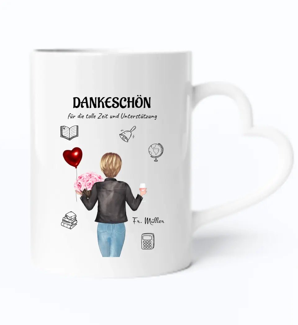 Lehrerin Erzieherin Tasse Geschenk personalisiert - Cantty