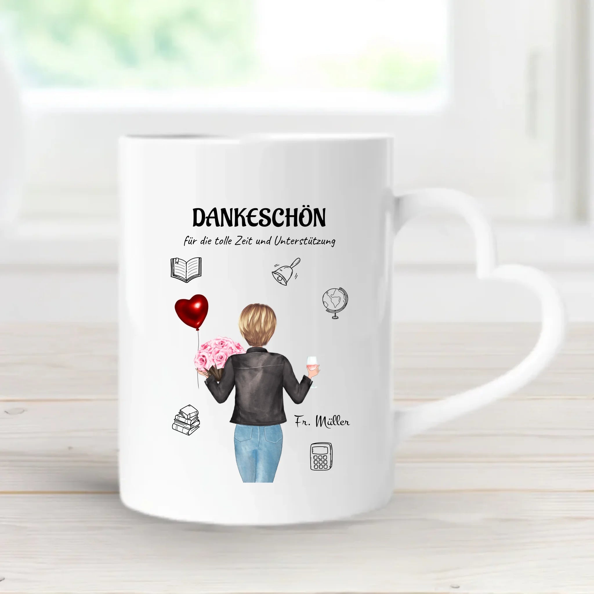 Lehrerin Erzieherin Tasse Geschenk personalisiert - Cantty