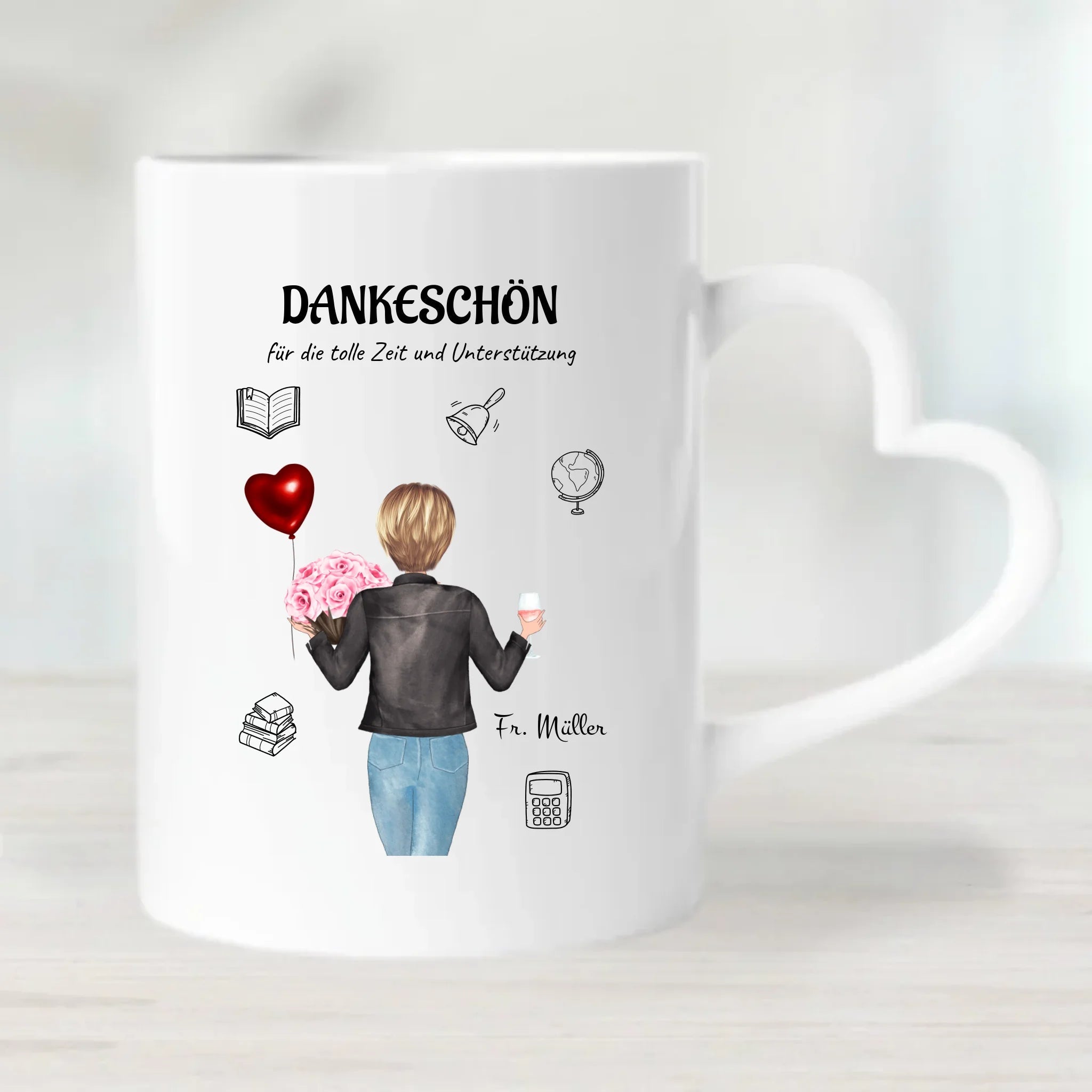 Lehrerin Erzieherin Tasse Geschenk personalisiert - Cantty