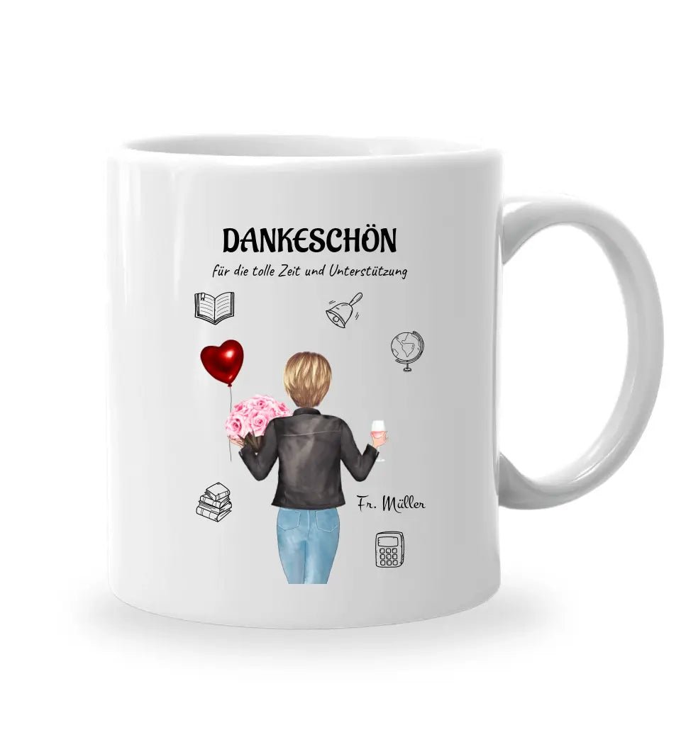 Lehrerin Erzieherin Tasse Geschenk personalisiert - Cantty