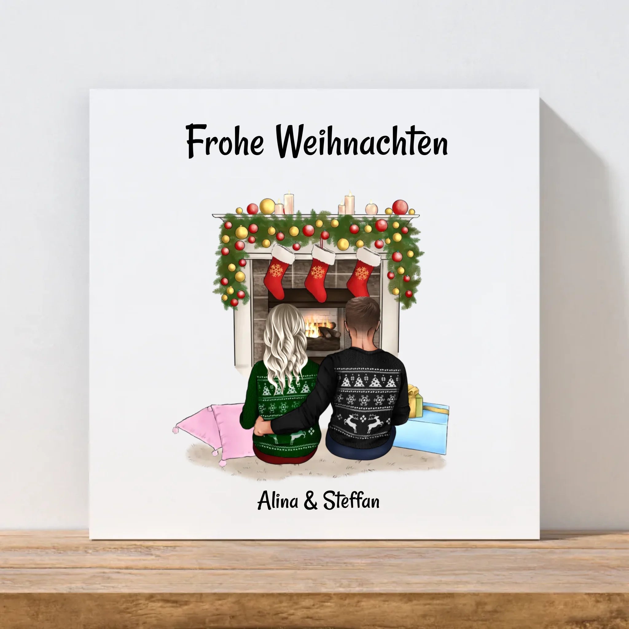 Leinwand Bild Weihnachtsgeschenk für Frau personalisiert - Cantty