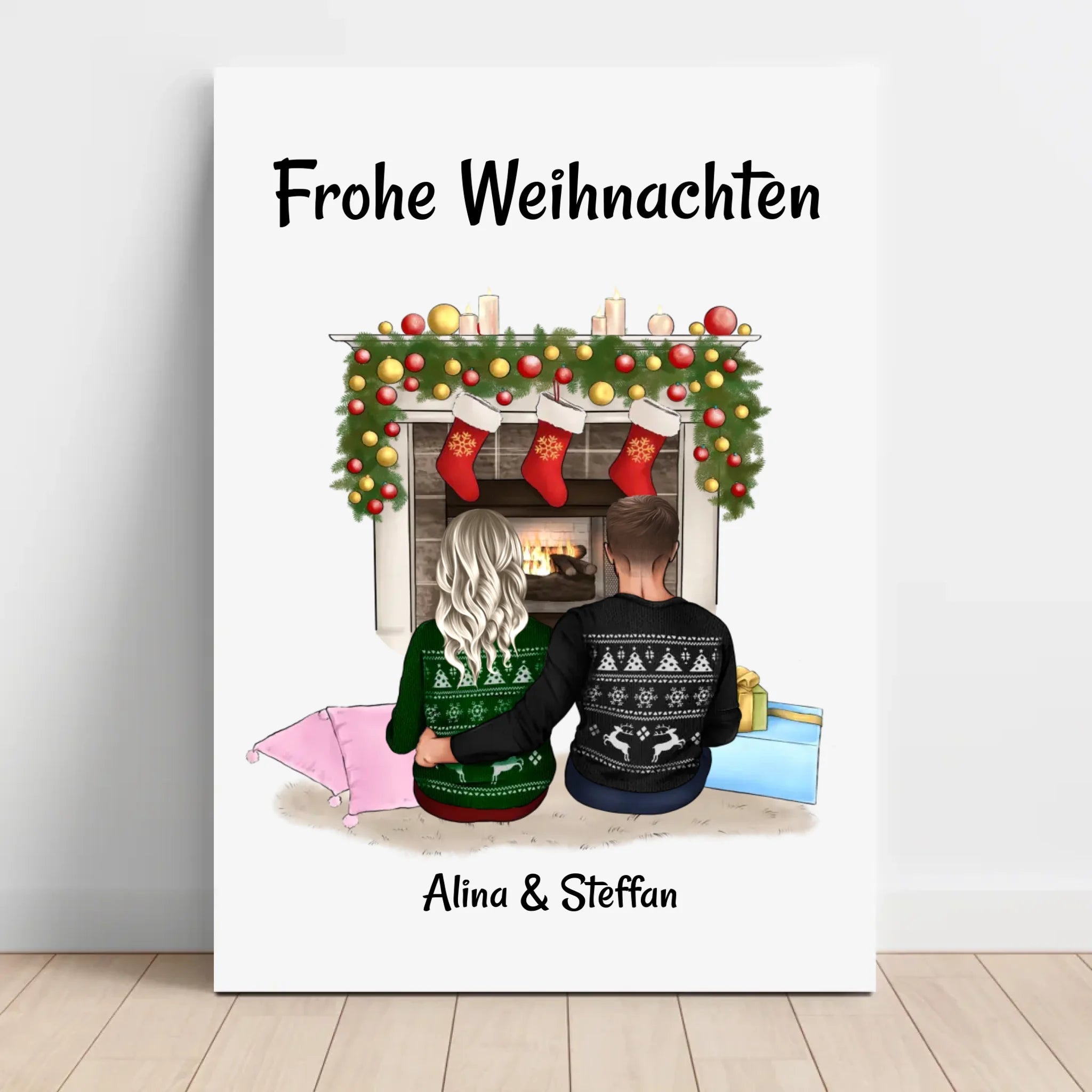 Leinwand Bild Weihnachtsgeschenk für Frau personalisiert - Cantty