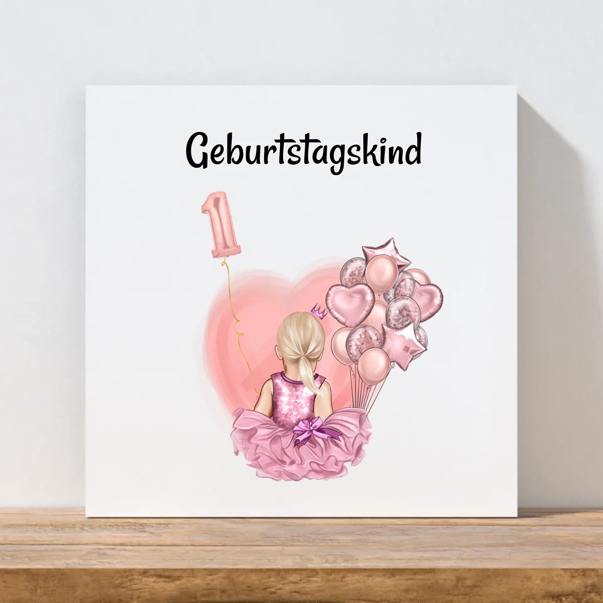 Leinwandbild 1. Kindergeburtstag Mädchen Geschenk - Cantty