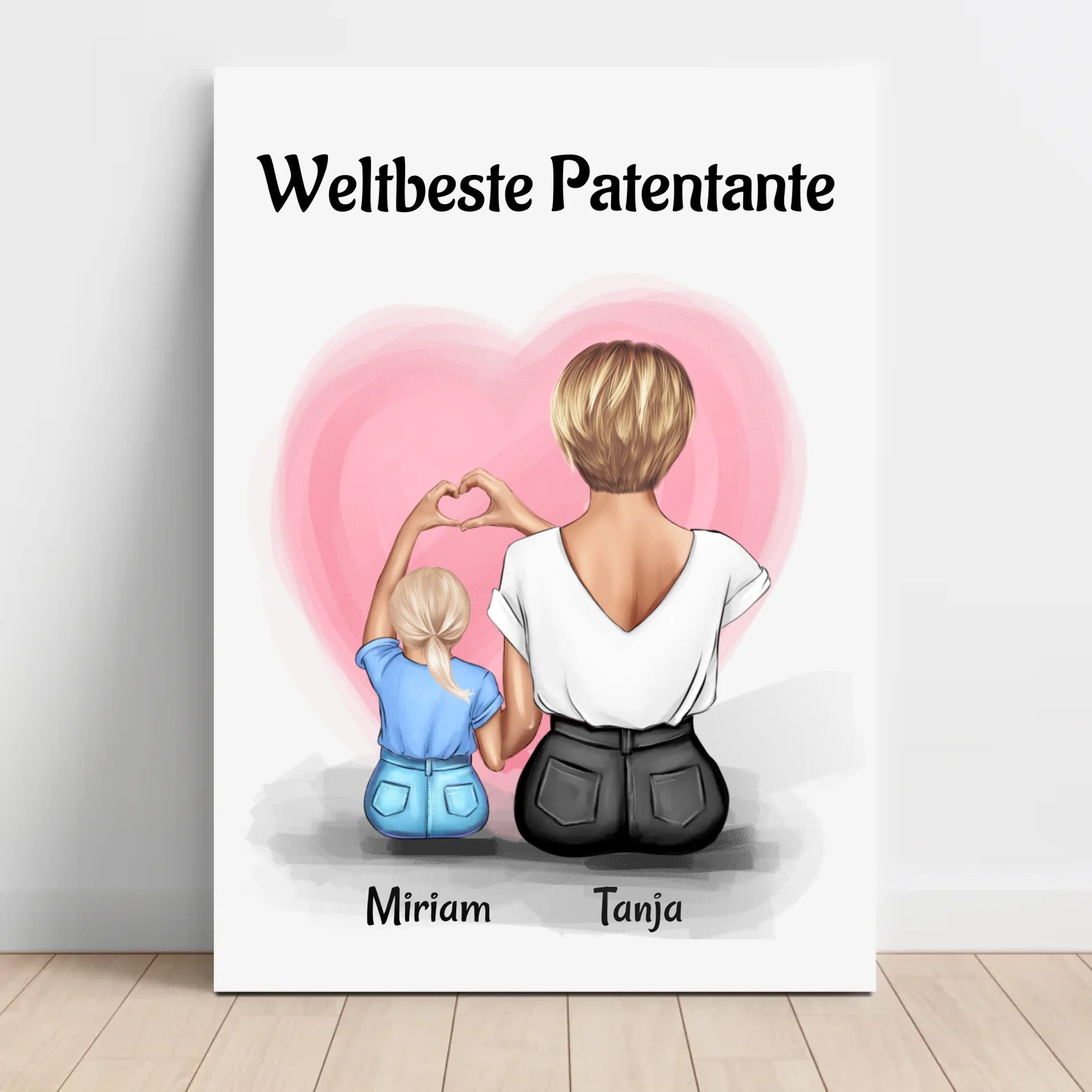 Leinwandbild besonderes Geschenk für Patentante - Cantty